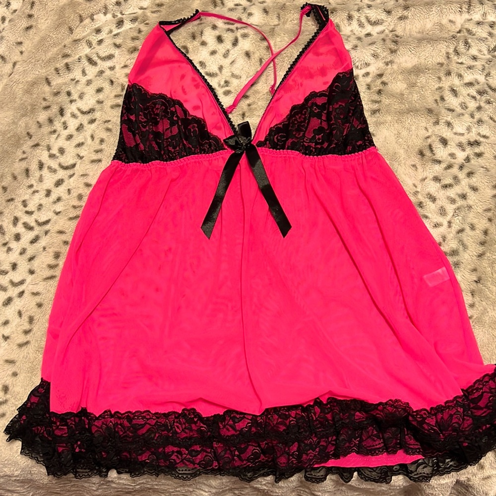 Pink lingerie